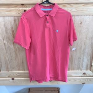 Izod Advantage performance natural strength pink polo collared shirt size S